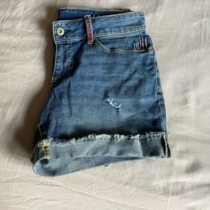 Distressed Jean/Denim Shorts - Size 4